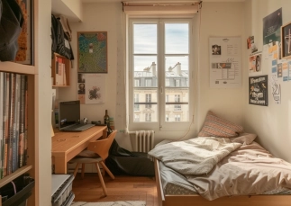 Chambre à louer Paris 10 avec bureau et rangements