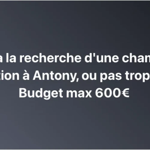 Recherche une chambre à Antony