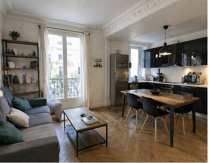 Appartement pour colocation à Paris 19 Stalingrad