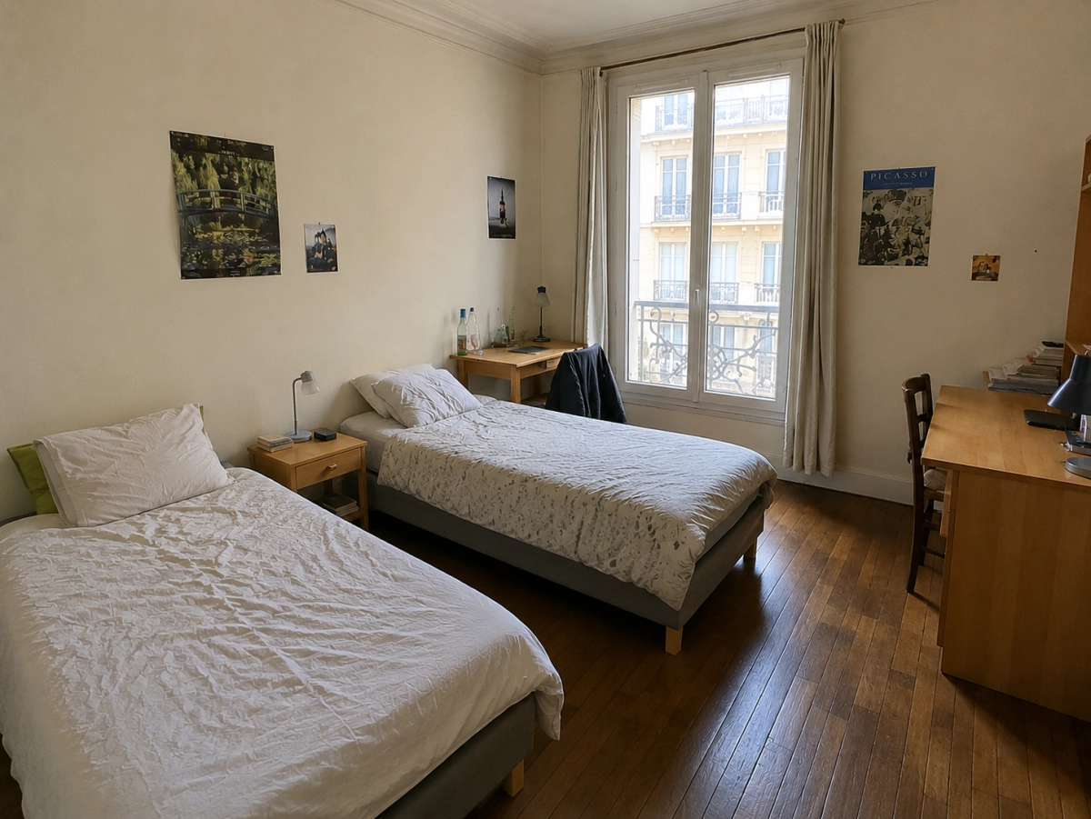 Lit à louer en chambre partagée – Paris 12e