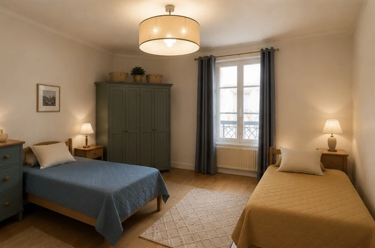 Shared bed in Paris 13th arrondissement, Place d'Italie