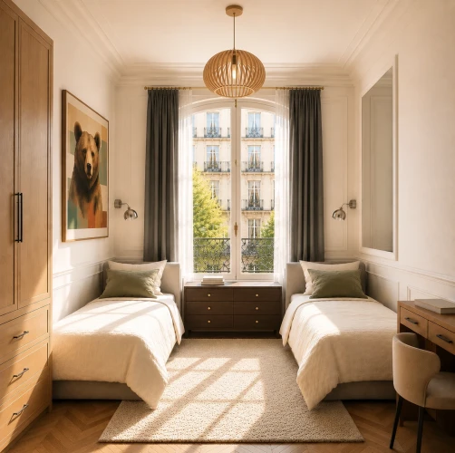Lit à louer en chambre partagée | Paris 16e Léna