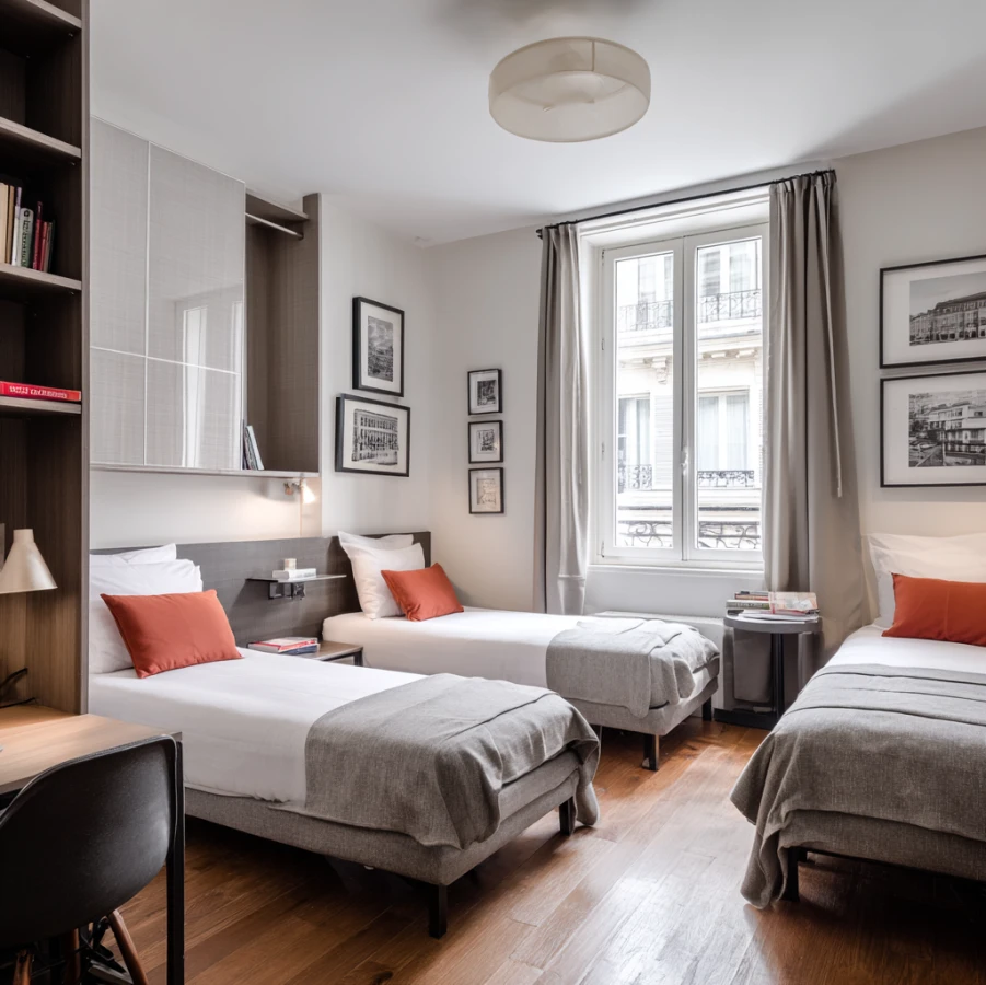 Lit à louer en chambre partagée – Paris 14e