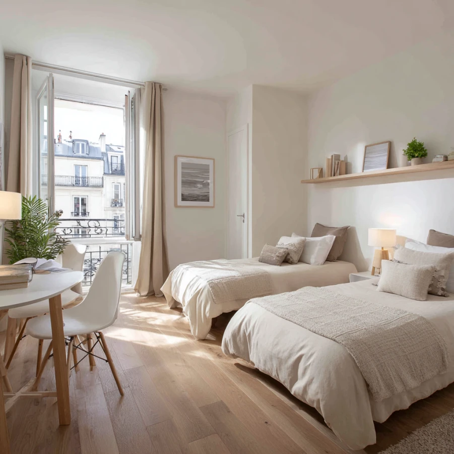 Lit en chambre partagée | Paris 2e Montorgueil
