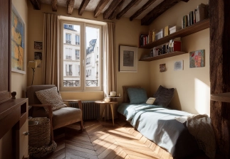 Chambre contre service à Paris 19e