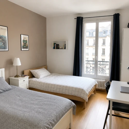 Lit à louer en chambre partagée | Paris 20e