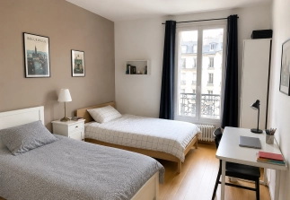 Lit à louer en chambre partagée | Paris 20e