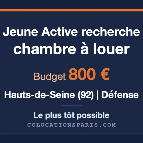 Je recherche une colocation