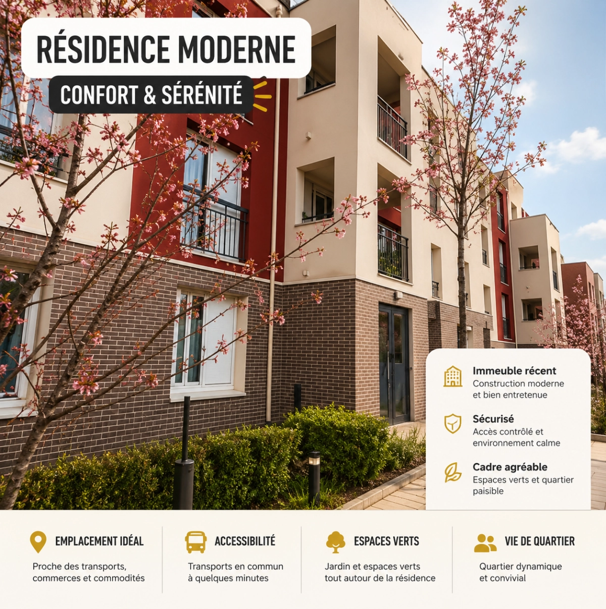 Deux chambres meublées en colocation à Cergy