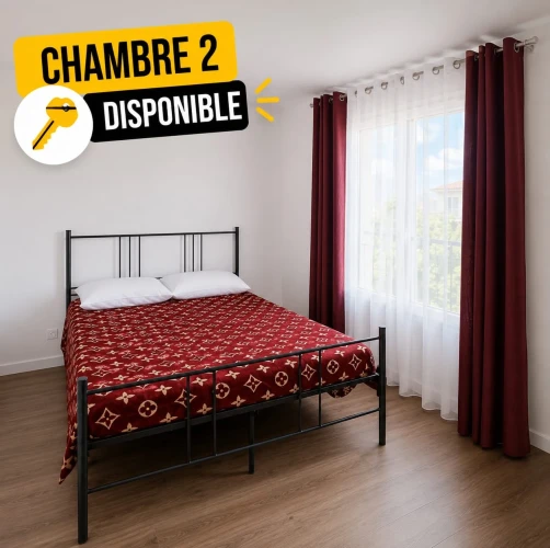 Two furnished rooms for shared accommodation in Cergy