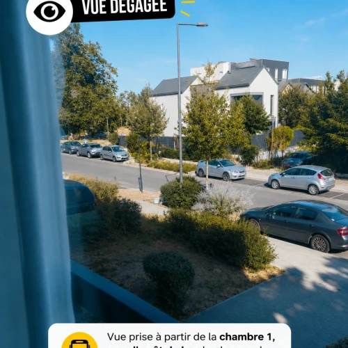Two furnished rooms for shared accommodation in Cergy