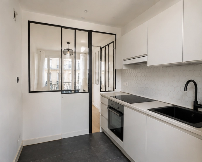 Location appart vide 1 chambre  Belleville Paris10