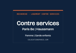 Recherche hébergement contre services 