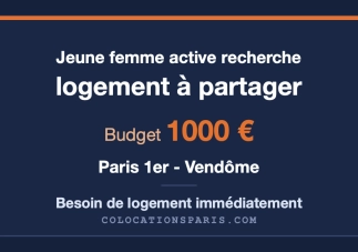 Partager un appartement avec une autre femme active