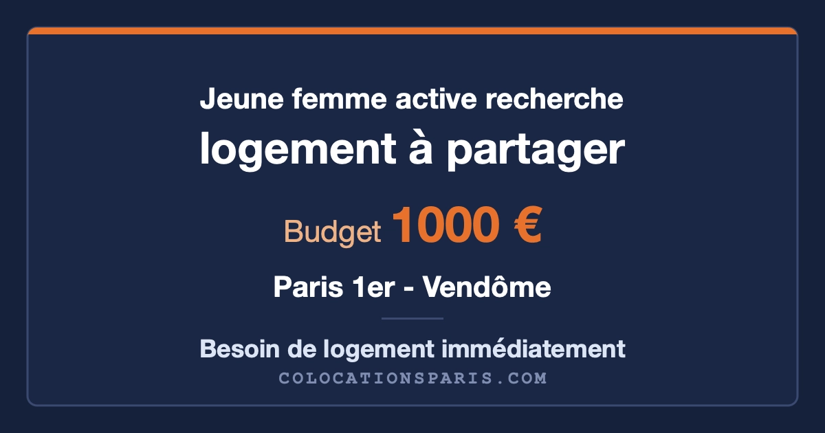 Partager un appartement avec une autre femme active
