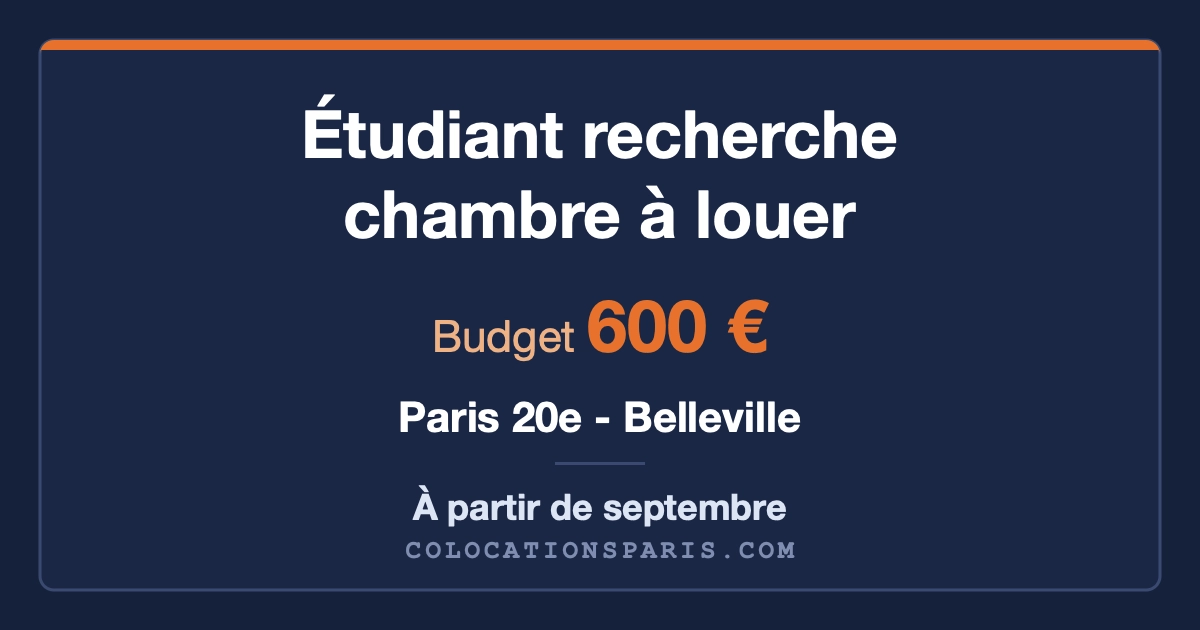 Étudiant en Master, futur stagiaire à Paris, série