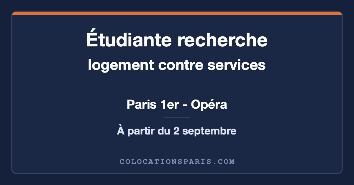 ​Étudiante / Profil sérieux et bienveillant.