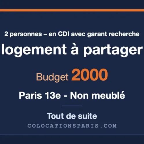 Je cherche l’appartement 2-3 pièces 