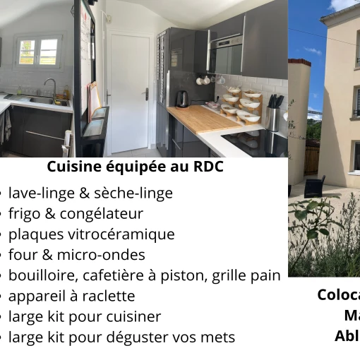 Colocation meublée – UNE CHAMBRE 13M2 A 570€ 