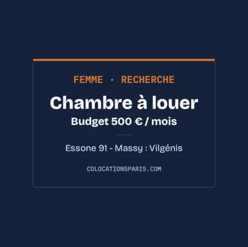 Recherche de chambre en colocation
