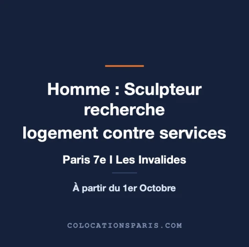 Cherche logement gratuit