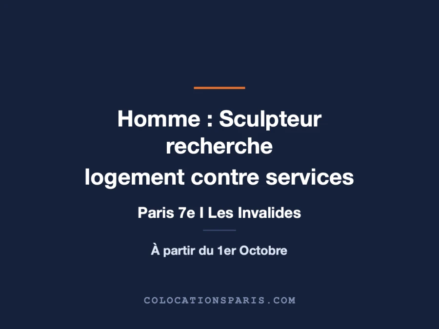 Cherche logement gratuit