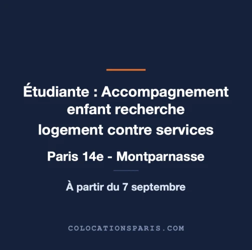 Jeune architecte recherche logement contre service