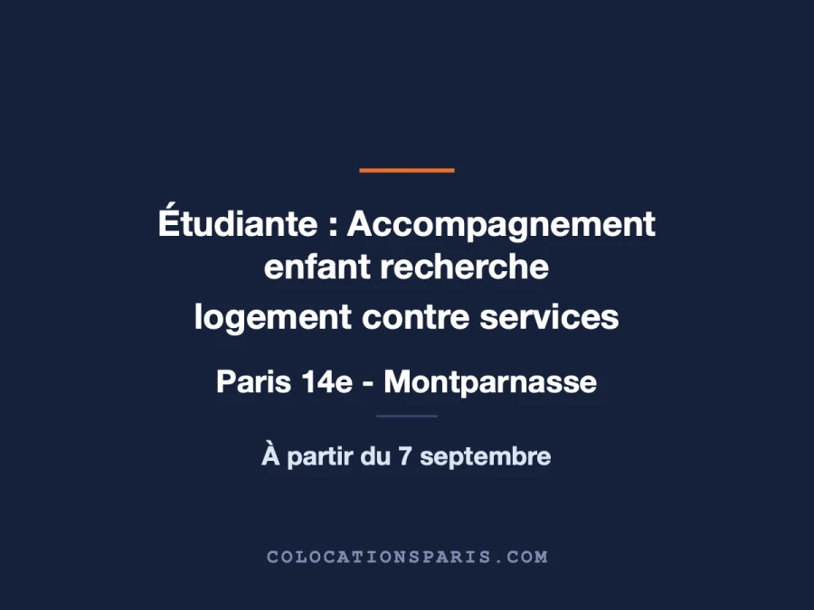Jeune architecte recherche logement contre service