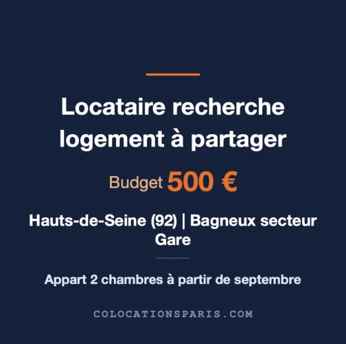 Je recherche un logement avec 2 chambre 