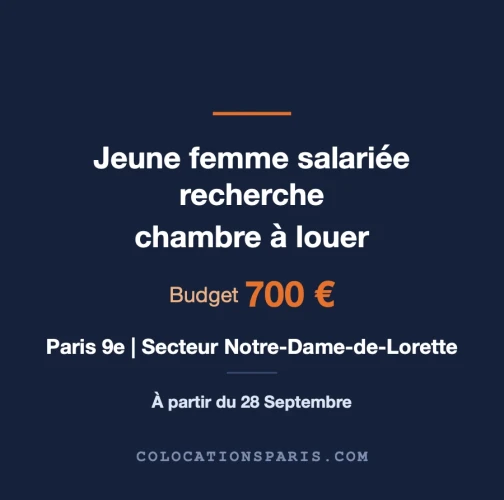 Recherche logement Paris