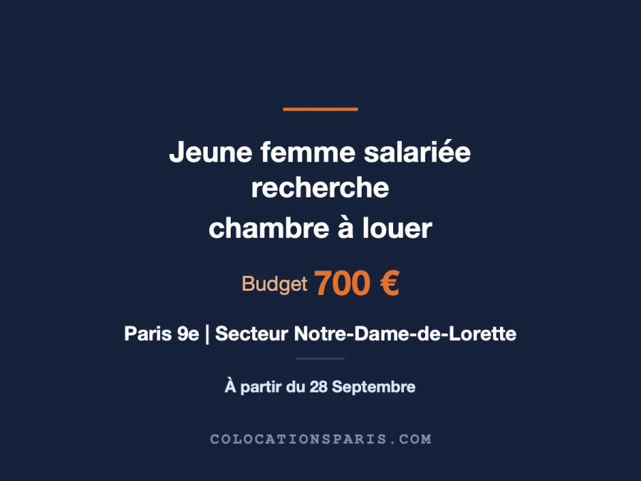 Recherche logement Paris