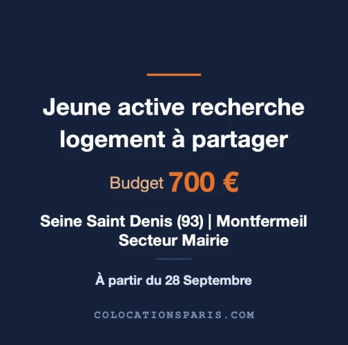 Cherche logement à partager, colocation flexible 