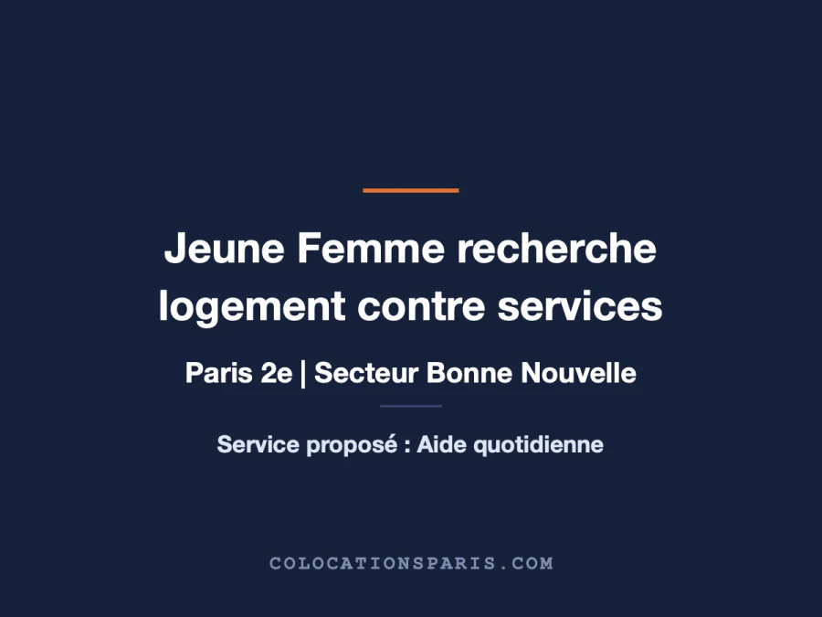 Recherche chambre contre service partout en IDF