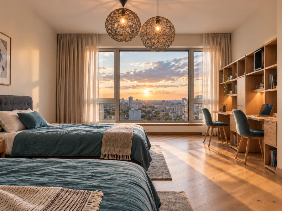 Lit en chambre partagée – Paris 15e, Charles Miche