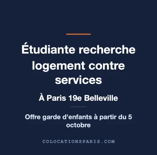 Logement contre service 