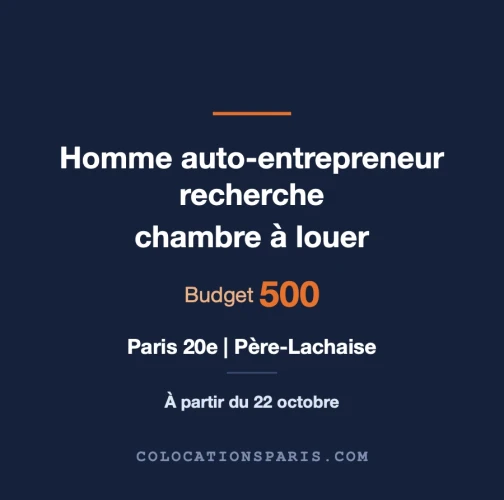 looking for room around Paris