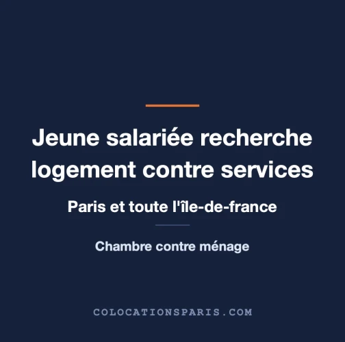 Demande d'hébergement contre services