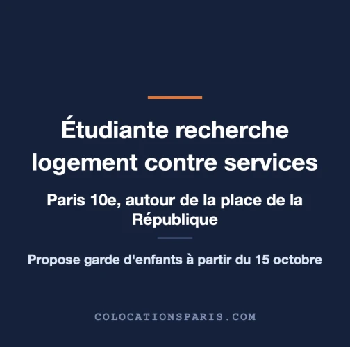 Hébergement contre service