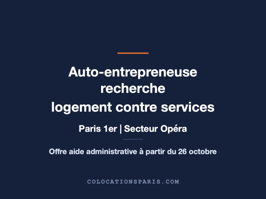 Divers services contre logement 
